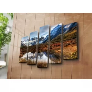 Image of 5PATK-172 Multicolor Decorative Canvas Painting (5 Pieces)