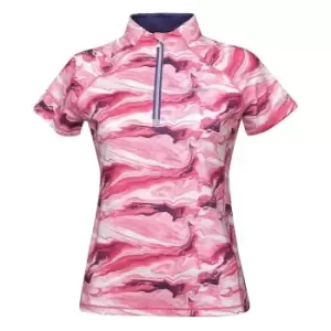 Image of Weatherbeeta Ruby Printed Short Sleeve Top - Pink