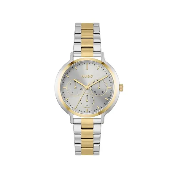 Image of HUGO 1540112 Edgy Two Tone Bracelet Watch - W45344