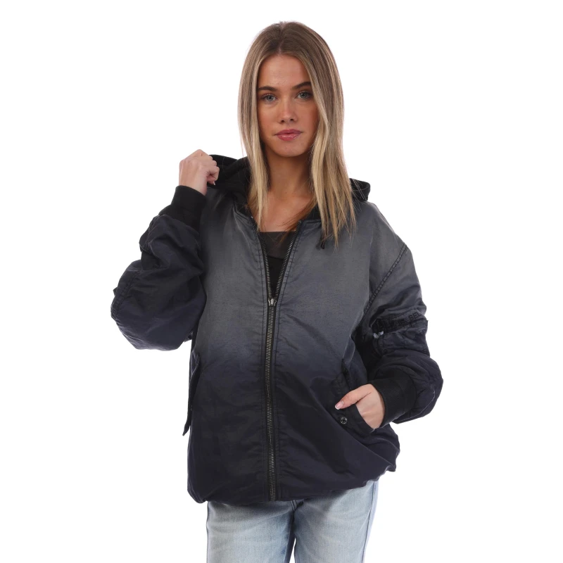 Image of Diesel J-Common Bomber Jacket Black female L