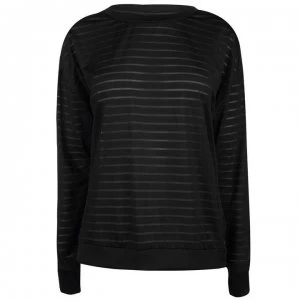 Image of Reebok Mesh Long Sleeve T Shirt - Black