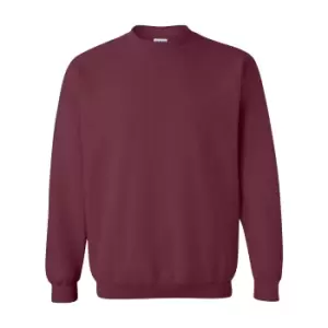 Image of Gildan Childrens Unisex Heavy Blend Crewneck Sweatshirt (Pack Of 2) (M) (Maroon)