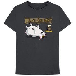 Image of Disenchantment - Pig Unisex Medium T-Shirt - Grey