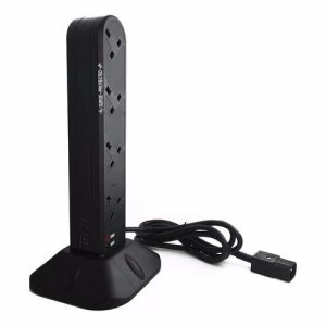 Image of Zexum IEC C14 8 Gang Tower Extension Cable With Surge Protection
