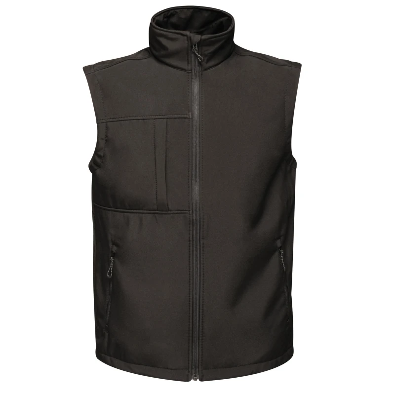 Image of Regatta Professional Mens Softshell 3 Layer Body Warmer in Black Size: Small Black Male S