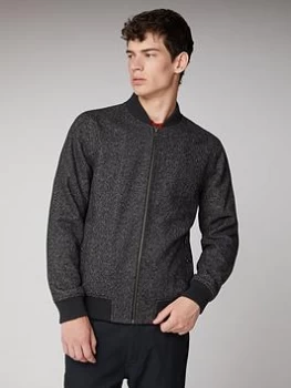 Image of Ben Sherman Herringbone Bomber - Coffee, Coffee Size M Men