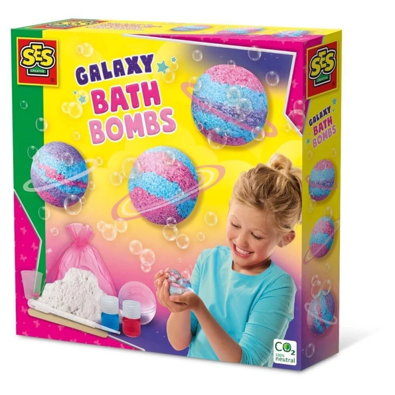 Image of SES Creative Galaxy Bath Bombs, 8 Years and Above (14769) Multi