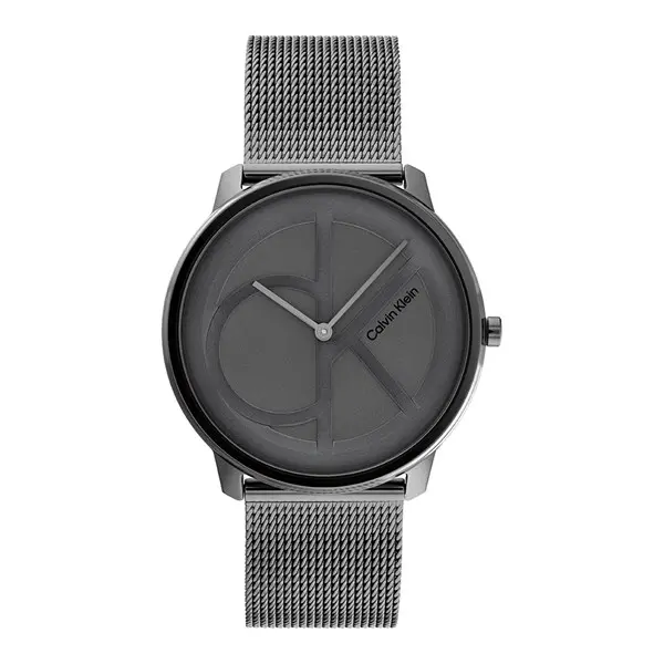 Image of Calvin Klein 25200030 Grey IP Mesh Bracelet Watch - W46101