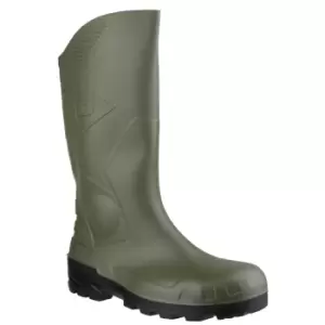 Image of Dunlop Devon Unisex Green Safety Wellington Boots (41 EUR) (Green/Black)