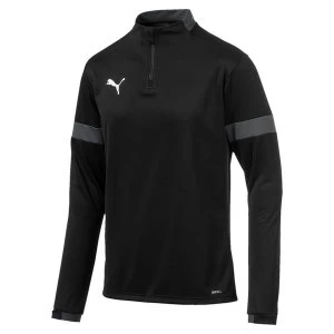 Image of Puma ftblPLAY 1/4 Zip Top Asphalt/Black - Medium