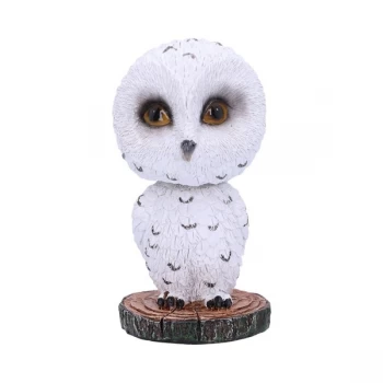 Image of Bobble Beak Snowy Owl Bobble Head Figurine