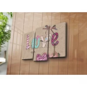 Image of 3PATK-37 Multicolor Decorative Canvas Painting (3 Pieces)