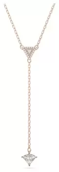 Image of Swarovski 5642984 Ortyx Y Necklace Rose Gold-Tone Plated Jewellery