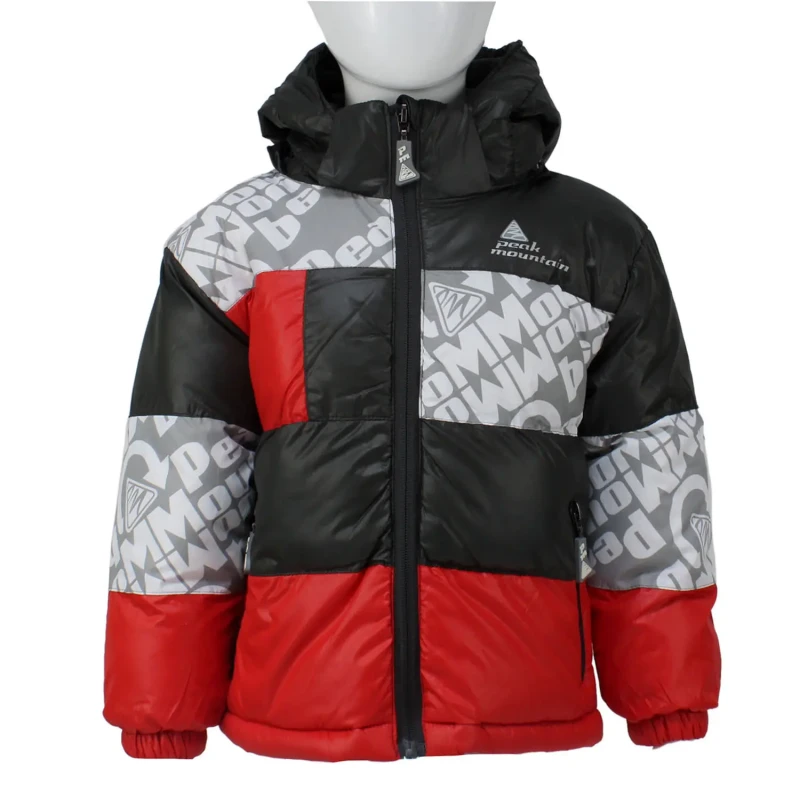 Image of Peak Mountain Children's ski jacket Peak Mountain Eleo Gris Male 5 ans ELEO/GRIS/ROUGE-GRIS