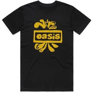 Image of Oasis - Drawn Logo Unisex Medium T-Shirt - Black