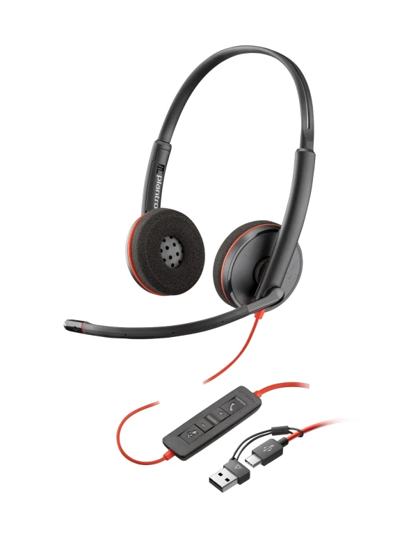 Image of HP Poly Poly Blackwire 3225 Stereo USB-A Headset