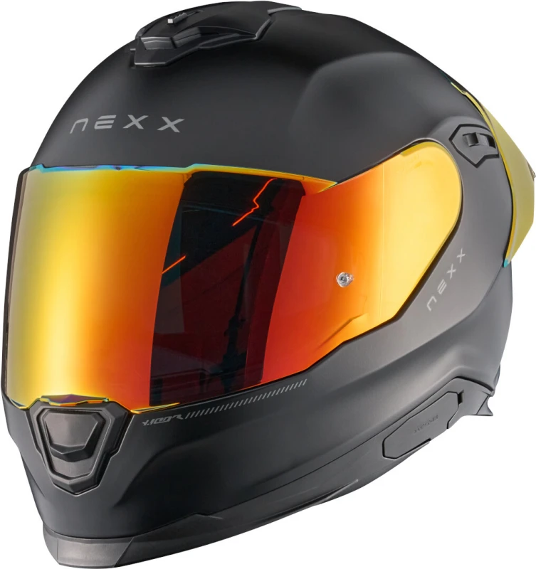 Image of Nexx Y.100R Subsonic Helmet, black-red, Size M