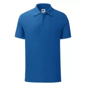 Image of Fruit Of The Loom Mens Iconic Pique Polo Shirt (XL) (Royal Blue)