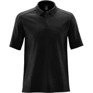 Image of Stormtech Mens Endurance HD Polo Shirt (L) (Black/Dolphin)