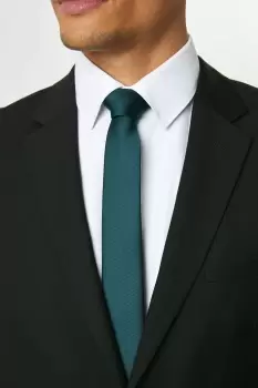 Image of Mens Slim Forest Green Tie