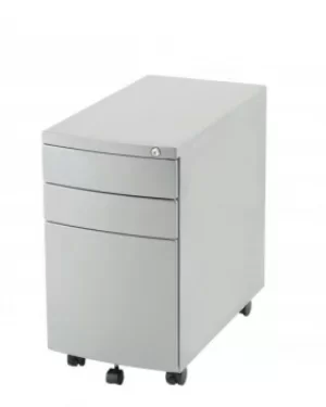 Image of Trexus Slim line Steel 3 Drawer Pedestal 310x565x558mm White Ref