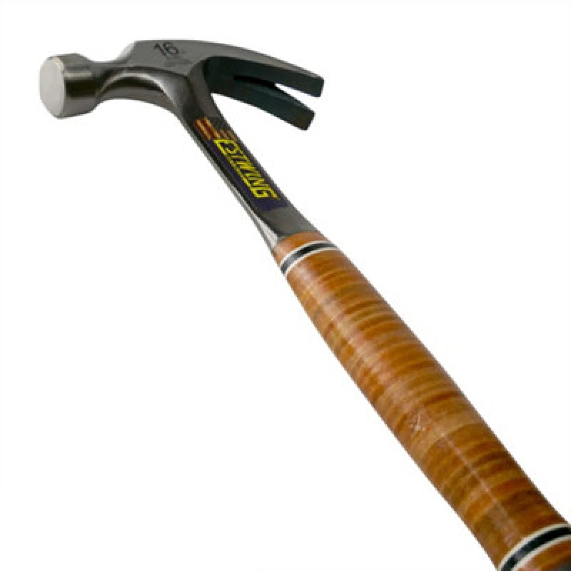 Image of Draper 23506 Estwing E16C Curved Claw Hammer With Leather Grip, 16Oz/448G