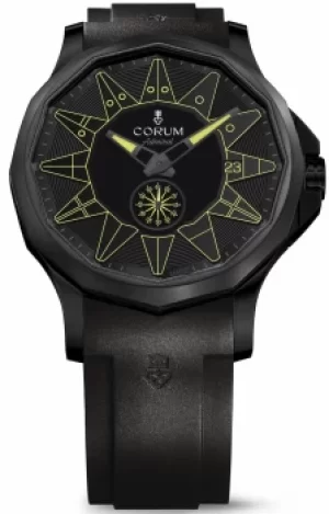 Image of Corum Watch Admiral Legend 42 All Black Yellow
