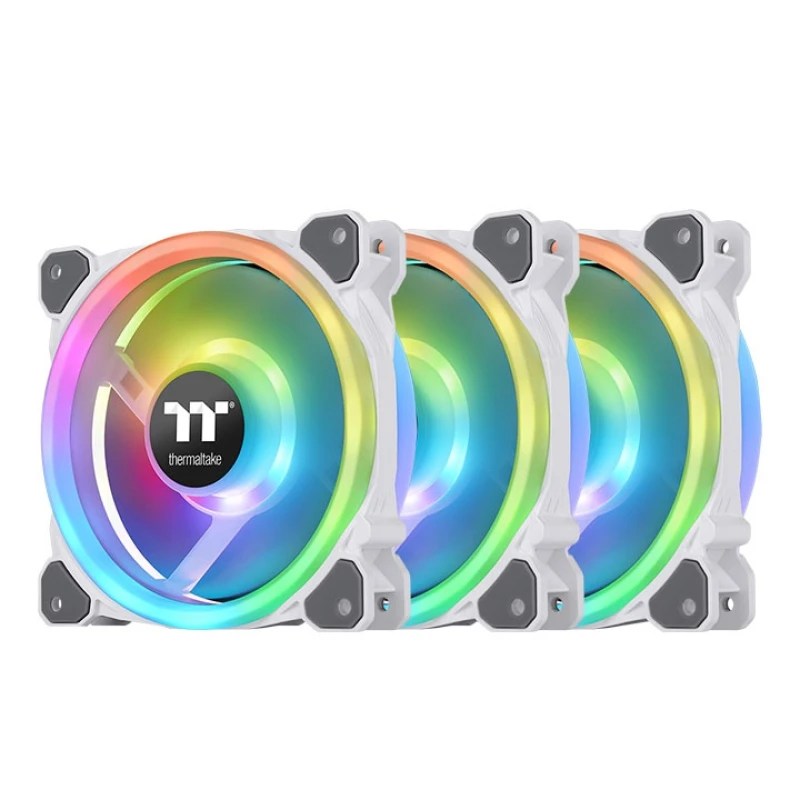 Image of Thermaltake Riing Trio 12 RGB Radiator Fan White TT Premium Edition Un