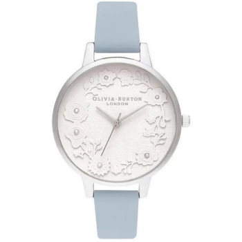 Image of Artisan Dial Pearl Paper Effect Chalk Blue & Silver Watch