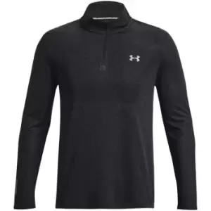 Image of Under Armour Seamless Stride quarter Zip - Black