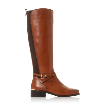Image of Dune London True Knee High Boots - Brown - 511