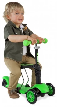 Image of Yglider 3 In 1 Scooter Black Green