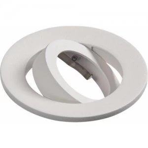 Image of KnightsBridge Evolve Fire Rated Twist and Lock Downlight Tilt Trim Bezel - Matt White