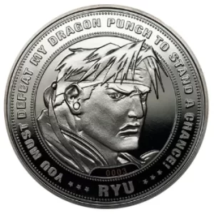 Image of Street Fighter 'Ryu' Collector's Limited Edition Coin: Silver Variant