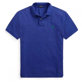 Image of Polo Ralph Lauren Custom Slim Fit Polo - Bright Navy