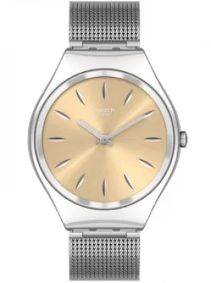 Image of Swatch Ladies Skingoldenblink Watch SYXS133M