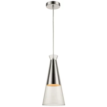 Image of Spring Lighting - 1 Light Ceiling Pendant Clear Glass Single, E27