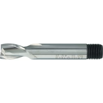 Image of 14.00M HSS-Co 8% Threaded Shank Short Series Slot Drills - Uncoated