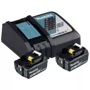 Image of Makita BL1850B + DC18RC 197570-9 Tool battery and charger 18 V 5 Ah Li-ion