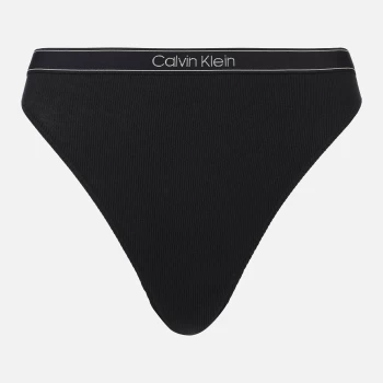 Image of Calvin Klein Womens Cheeky Bikini Briefs - Black - L