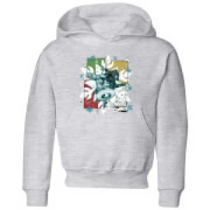 Image of Marvel Black Widow Captain America Kids Christmas Hoodie - Grey - 3-4 Years