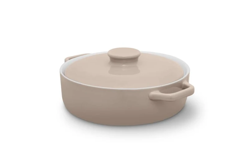 Image of BARBARY & OAK 23cm Nattura Shallow Casserole taupe ONE SIZE