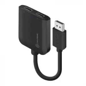 Image of ALOGIC DisplayPort to Dual DisplayPort 1.2 Adapter - 4K - 30 Hz