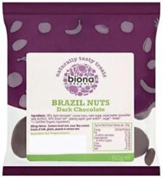 Image of Biona Plain Chocolate Covered Rainforest Brazils - 80g