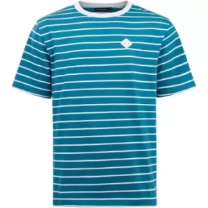 Image of J Lindeberg Stan Stripe T Shirt - Green