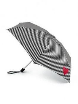 Image of Lulu Guinness Stripe And Heart Tiny Umbrella - Print