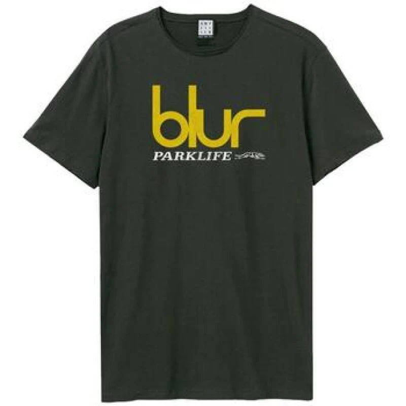 Image of Amplified Amplified Men Parklife Blur T-Shirt in Charcoal Size: X-Small Charcoal XS Male 5063377084986