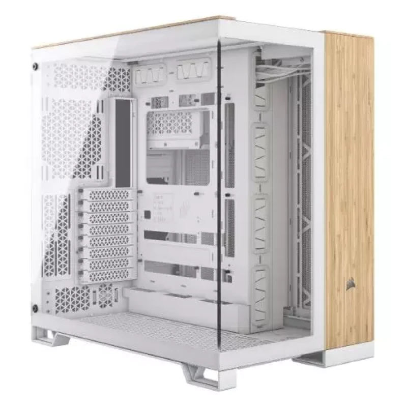 Image of Corsair 6500X Bamboo Mid Tower Case - White