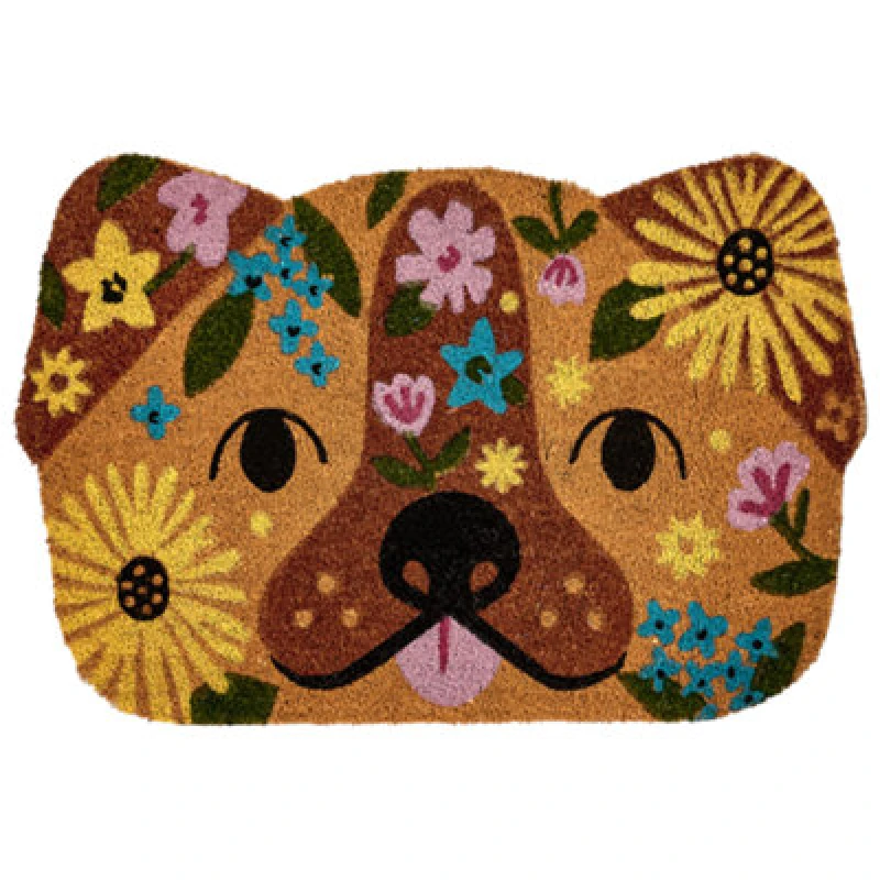 Image of Beliani Doormat Tibig Multicolour 60 X 90 Cm Dog Coir