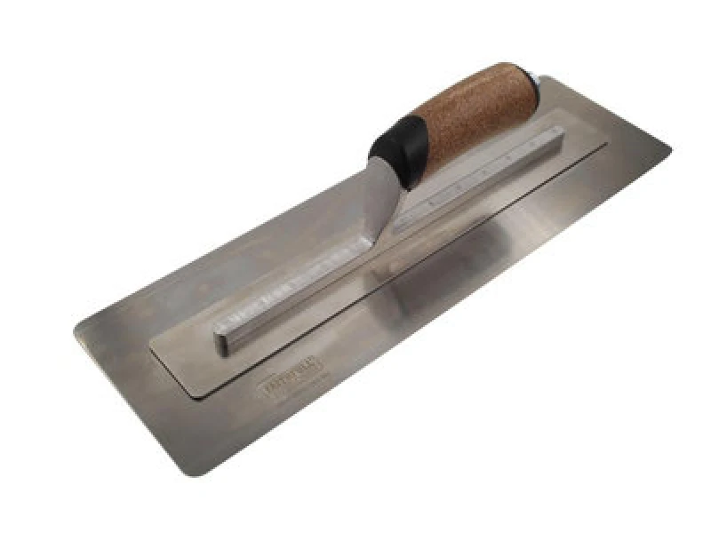 Image of Faithfull Cork Handle Flex Finishing Plastering Trowel PTFLEX16C Length: 16"